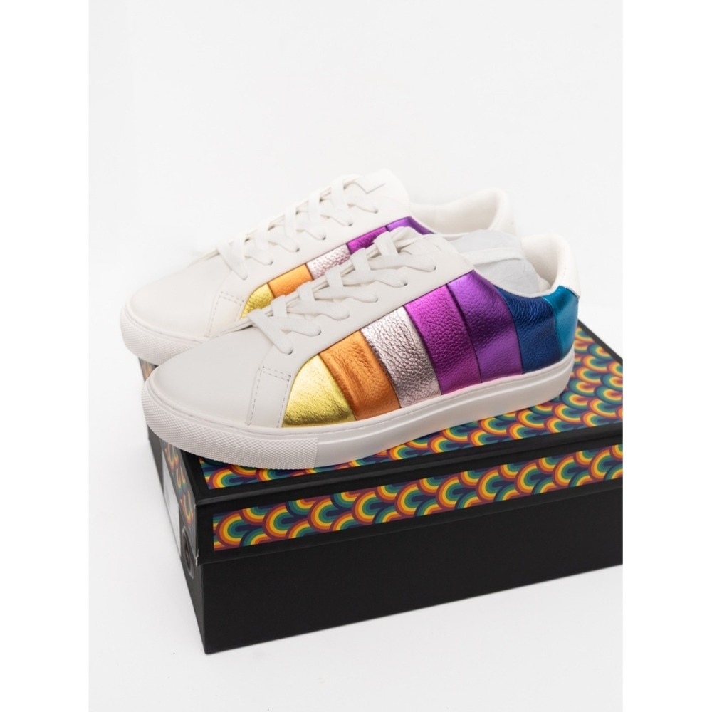 KURT GEIGER LONDON | New! Women's Lane Stripe Low-Top Sneakers